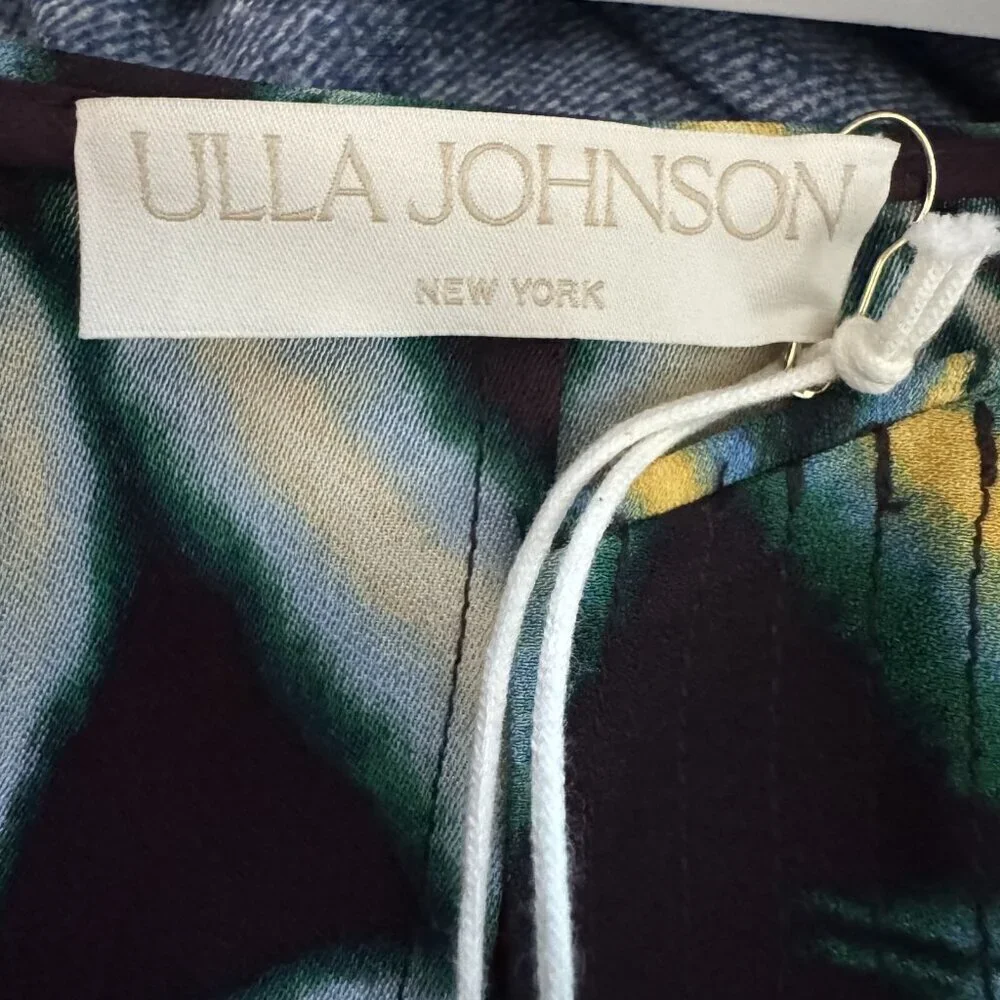 Ulla Johnson Womens Rosie Top Size 2 Olivinite Short Sleeve New with tags blouse - Picture 10 of 11